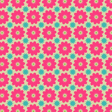 renkli çiçek vektör desen