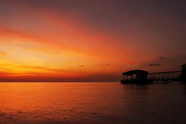 mercan park tioman Island günbatımı sırasında güzel sahne