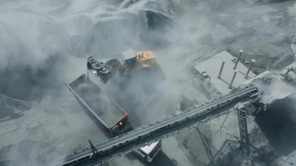 2021 러시아 카렐리야 공화국 화강암 채광은 방식으로 이루어집니다 영상은 로딩을 — 비디오