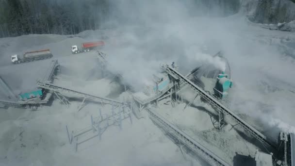 Agosto 2021 Rusia República Karelia Minería Granito Por Método Cielo — Vídeo de stock