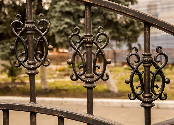 Metalen hek ornament — Stockfoto