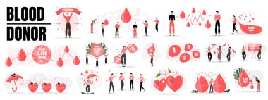 world blood donor day illustration vector design  clipart