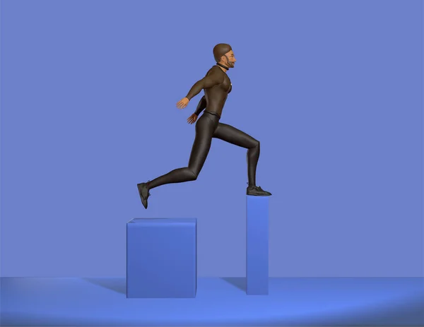 3d man character pose for character in business man with pose 3d render design