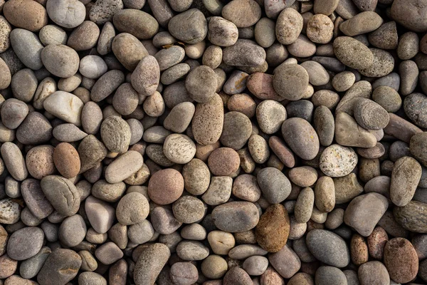 Abstract Background Natural Irregular Rough Rugged Brown Beige Pebble Stones — Stock Photo, Image