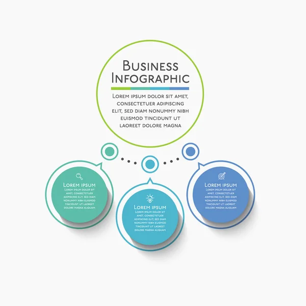 Plantilla Infografía Empresarial Presentación — Archivo Imágenes Vectoriales