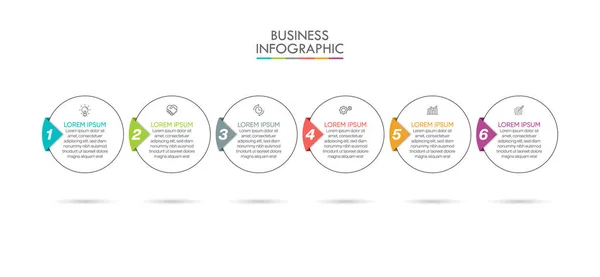 Präsentation Geschäftsinfografik Vorlage — Stockvektor