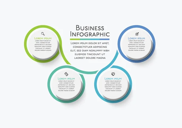 Presentatie Business Infographic Template — Stockvector