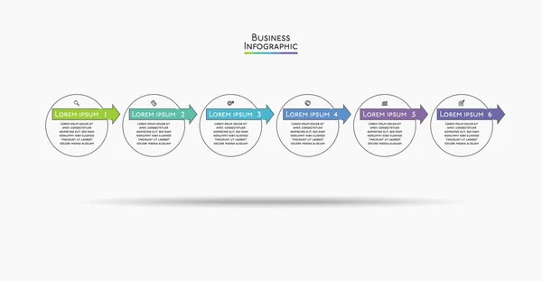 Prezentační Obchodní Infografická Šablona — Stockový vektor