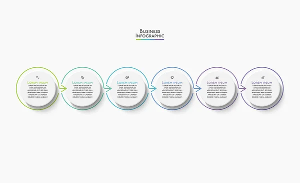 Präsentation Geschäftsinfografik Vorlage — Stockvektor