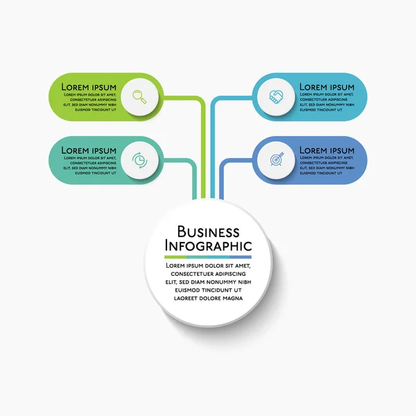 Presentatie Business Infographic Template — Stockvector