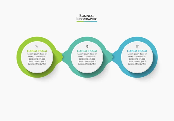 Modelo Infográfico Negócios Apresentação — Vetor de Stock