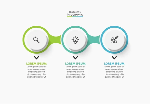 Présentation Modèle Infographique Entreprise — Image vectorielle