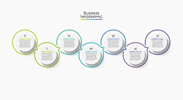 Bemutató Üzleti Infografikai Sablon — Stock Vector