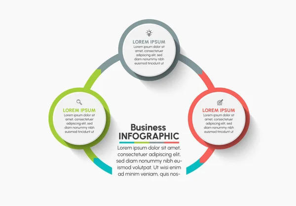 Présentation Modèle Infographique Entreprise — Image vectorielle