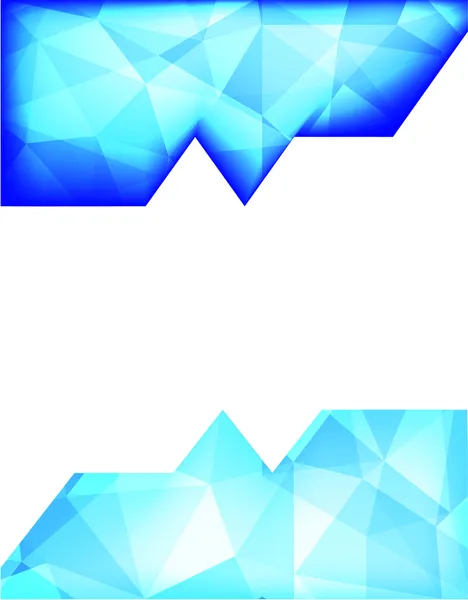 Helles und dunkles blau geometrisch abstrakt — 图库矢量图片