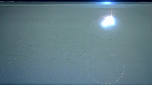 Selektywne wytapianie laserowe. Laserowa maszyna do spiekania metalu. — Wideo stockowe