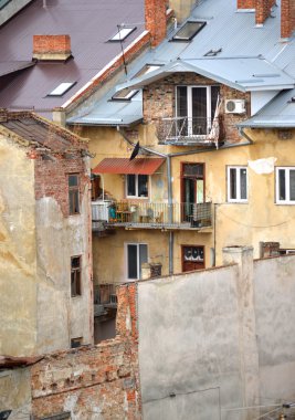 Lviv, Ukrayna 11 Ocak 2014 kent varoşlarında