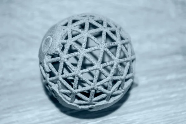 Objekt tryckt på 3D-skrivare från polyamidpulver eller termoplast — Stockfoto