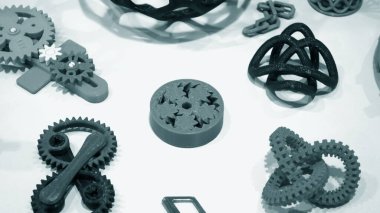 3D yazıcı tarafından yazılan soyut modeller