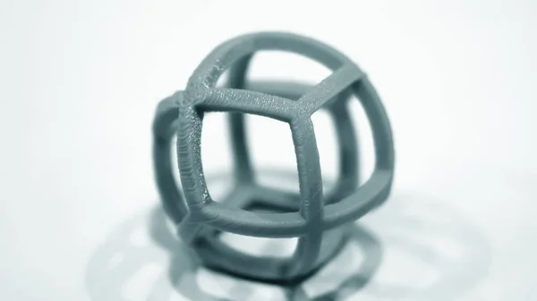 Absztrakt tárgy zöld színű nyomtatott 3D nyomtató — Stock Fotó