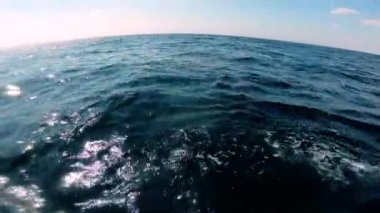 Tekneden açık deniz manzarası. Deniz manzarası, deniz manzarası