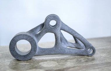 Polyamide tozu veya termoplastik yazıcıdan 3D yazıcıya yazdırılan nesne