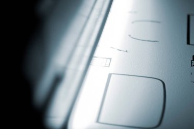 Toz 3D yazıcı beyaz toz poliyamide yakın plan yazıcı modelleri