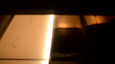 Toz 3D yazıcı beyaz toz poliyamide yakın plan yazıcı modelleri.