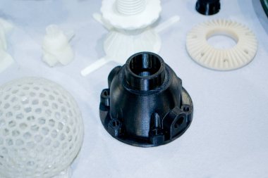 Modeller 3D yazıcıda basıldı. 3D yazıcıya basılmış pek çok nesne plastik