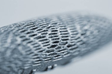 Metal yakın çekim makrosu için 3D yazıcıya yazdırıldı.