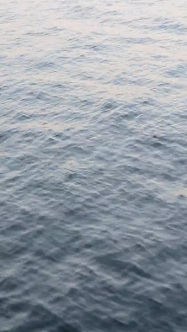 Fundo Natural Abstrato Ondas Pequenas Ondulam Superfície Água Mar Oceano — Vídeo de Stock