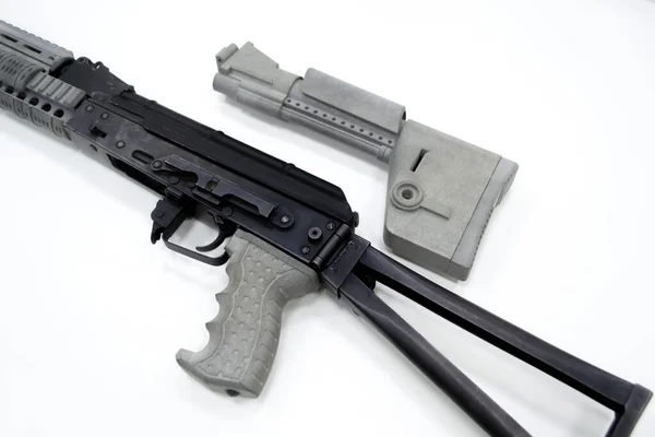 Detail Weapon Printed Printer Weapon Detail Printed Printer Powder Isolated — Fotografia de Stock