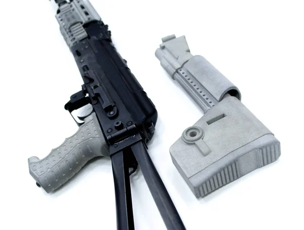 Detail Weapon Printed Printer Weapon Detail Printed Printer Powder Isolated — Stockfoto