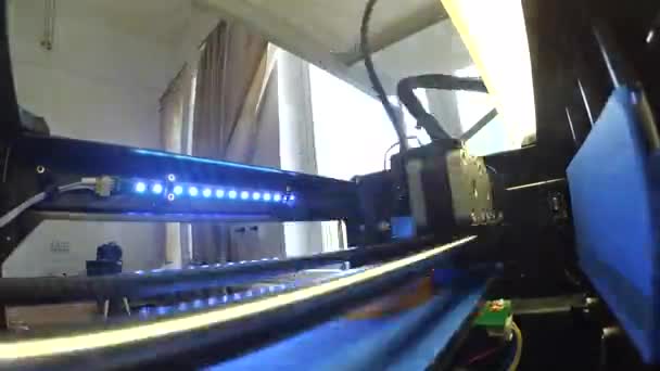 Impression Une Vue Imprimante Intérieur Dans Caméra Action Laboratoire Aller — Video