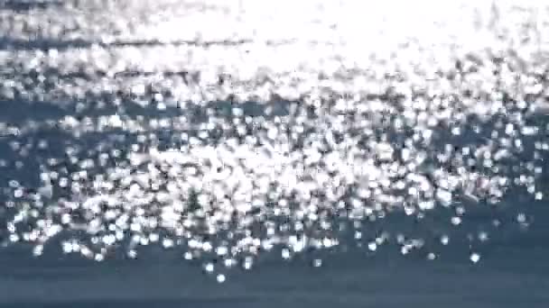Abstraktes Verschwommenes Hintergrund Flecken Von Weißen Reflexen Der Strahlenden Sonne — Stockvideo