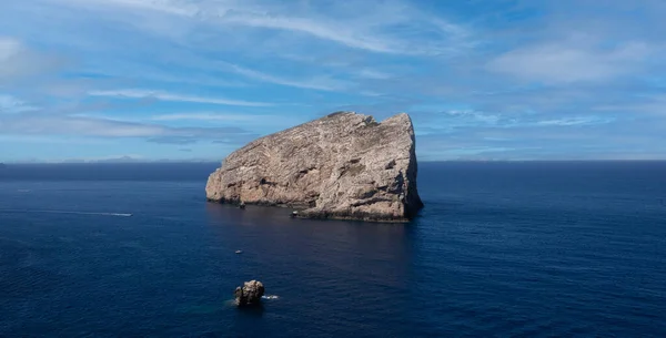 Vista Desde Capo Caccia Isla Isola Foradada Alghero Cerdeña Italia — Foto de Stock