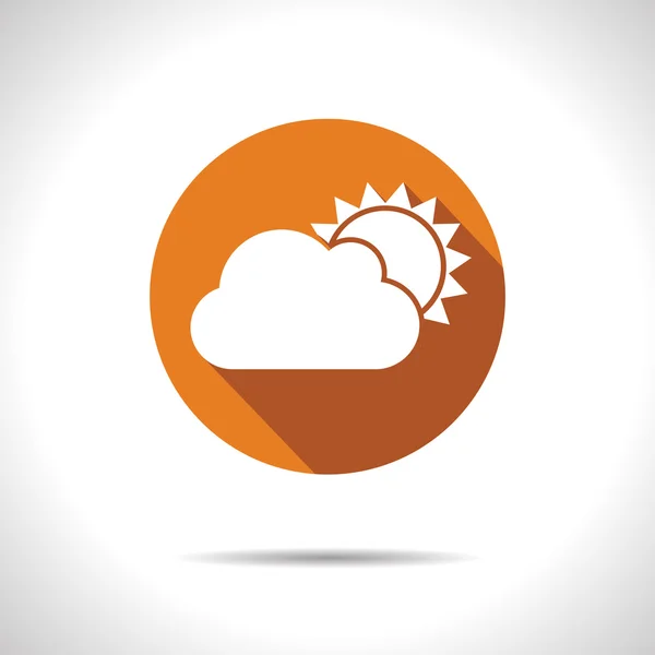 Vector cloudiness icon. Eps10 — Stock Vector