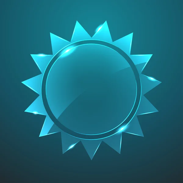 Vektor kaca ikon matahari. Eps10 - Stok Vektor