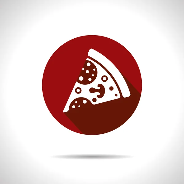 Icona della pizza vettoriale. Eps10 — Vettoriale Stock