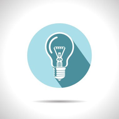 vektör ampul mavi kutsal kişilerin resmi. eps10