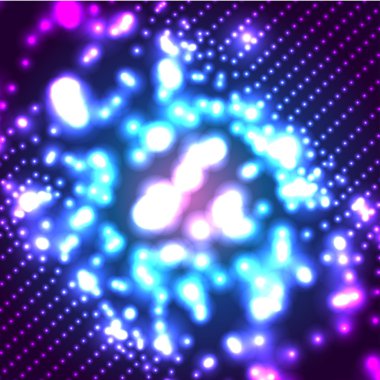 parlak mavi mikro kozmos arka plan vektör. eps10