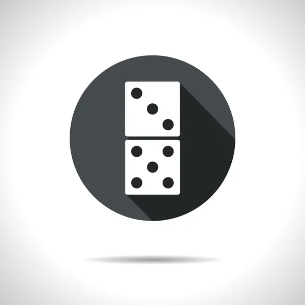 Vector domino pictogram. eps10 — Stockvector