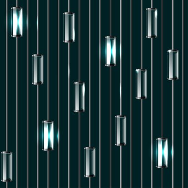 renkli cam ampul Dikişsiz desen vektör
