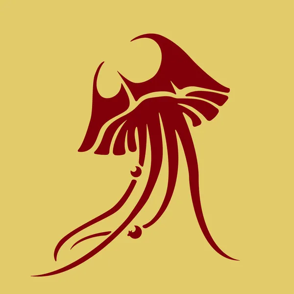 Icono de medusa vector — Archivo Imágenes Vectoriales