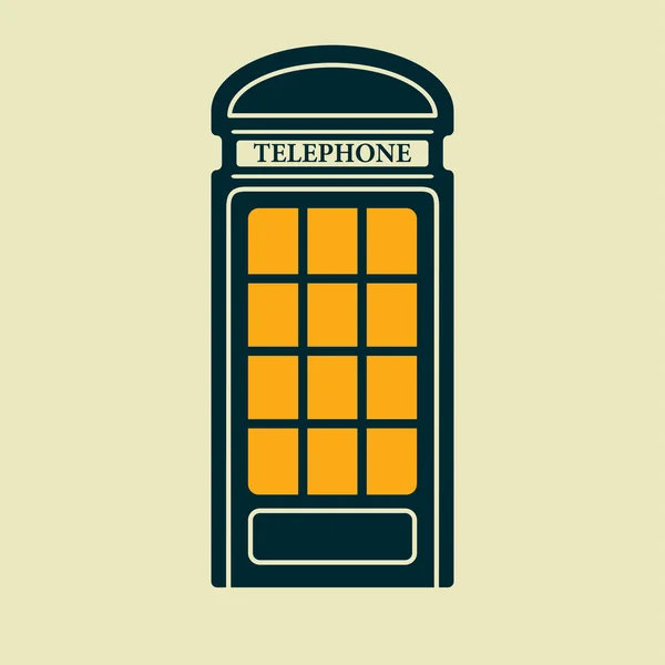 Vector telephone box icon. Eps10 — Stock Vector
