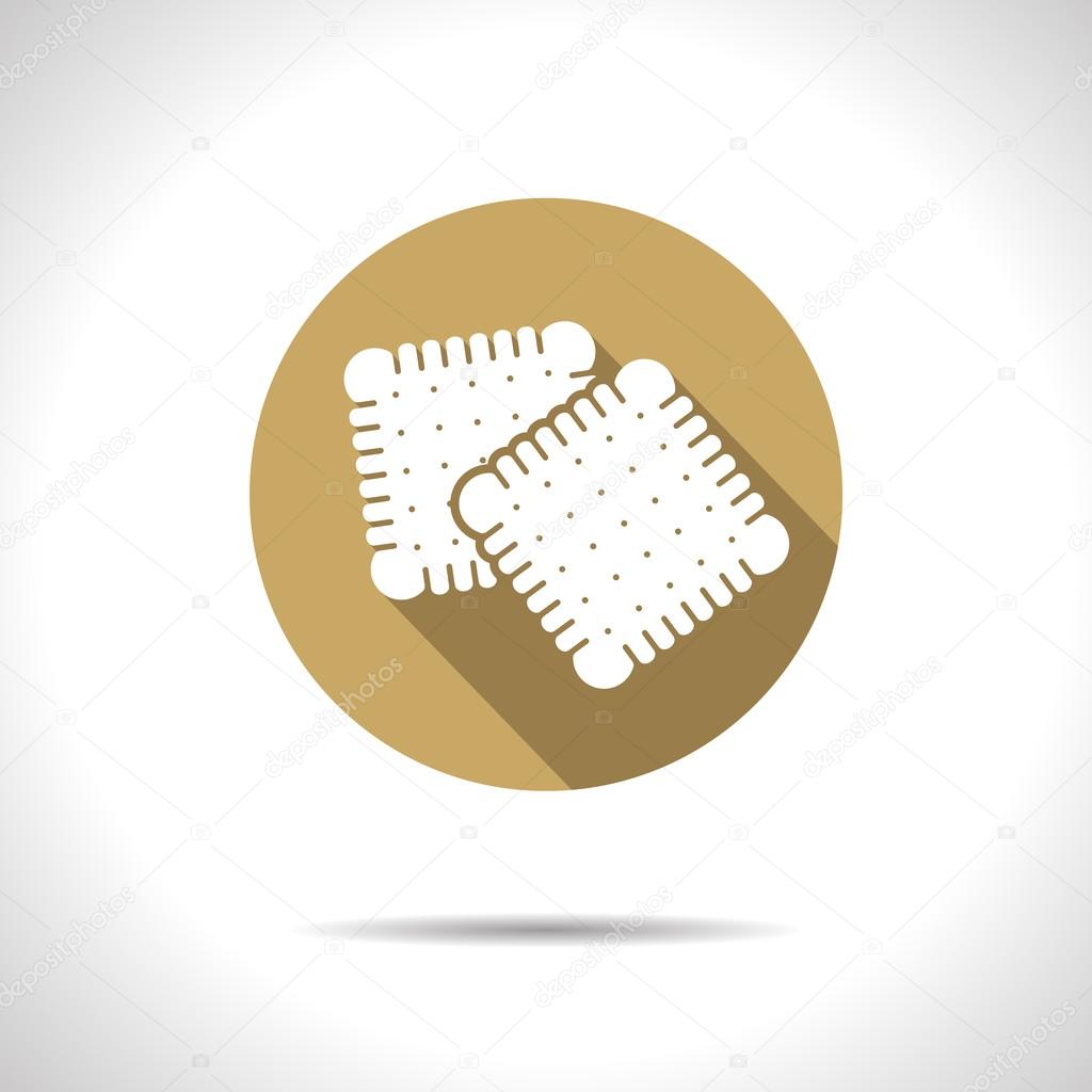 Vector biscuits icon. Eps10