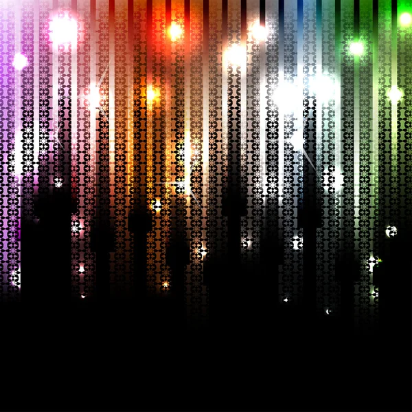 Vektor abstrakt glödande disco bakgrund. — Stock vektor