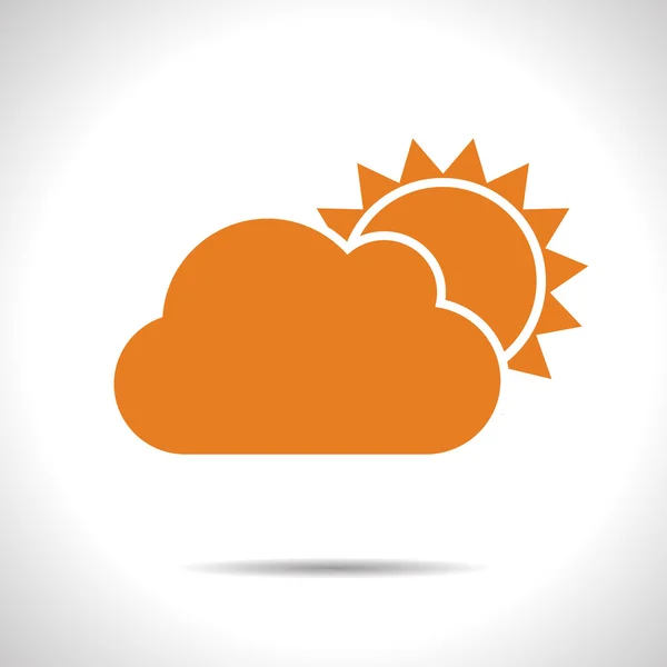Vector cloudiness icon. Eps10 — Stock Vector