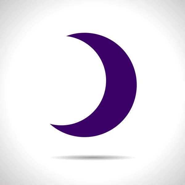Vector moon icon. Eps10 — Stock Vector