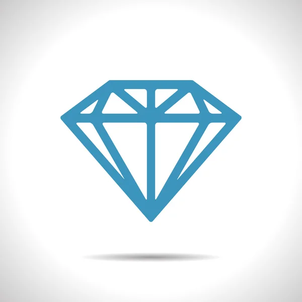 Icône vectorielle en diamant. Eps10 — Image vectorielle